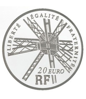Gustave Eiffel 2009 - 20 Euro ARG Piéfort BE - Auteur: Atelier de Gravure
Poids: 44,4 gr  1,55 oz
Diamètre: 37 mm  1,46 inch
Tir