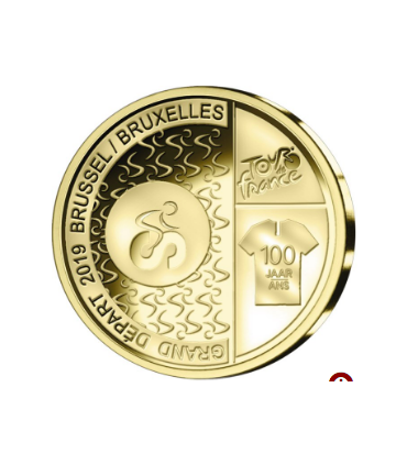 Coincard 2,50 Euro Francaise Belgique 2019 Tour de France