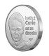 20 Euros Institut curie argent 2009 - Auteur: Atelier de Gravure

Poids: 44,4 gr  1,55 oz

Tirage: 5 000

Métal: Argent 900/1000