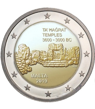 2 Euro Malte 2019 - Temple de Ta'hagrat