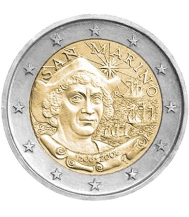 2 EURO SAINT MARIN 2006 Christophe Colomb - Saint Marin 2006 - 2 € - " Christophe Colomb "
 
Dessin commémoratif : 500e annive