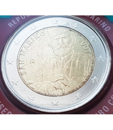 2 Euro SAINT MARIN 2007 Garibaldi - Saint Marin 2007 - 2 € - " Giuseppe Garibaldi "
 
Dessin commémoratif : bicentenaire de la