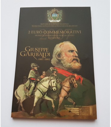 2 Euro SAINT MARIN 2007 Garibaldi - Saint Marin 2007 - 2 € - " Giuseppe Garibaldi "
 
Dessin commémoratif : bicentenaire de la