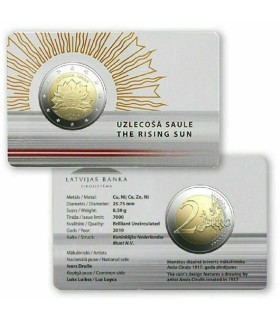 Coincard 2 Euro Lettonie 2019 - Soleil levant