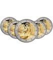 5 x 2 euro Allemagne 2019 Mur de Berlin