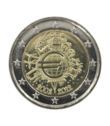2 Euro "10 ans de l'euro " Belgique 2012 -  
Thème: 2 € commémorative 10 Ans de l'Euro Belgique 2012.
 
 Tirage : 5 000 000 e