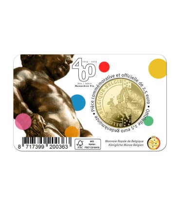 Coincard Flamande 2,50 Euro Belgique 2019 - Manneken Pis