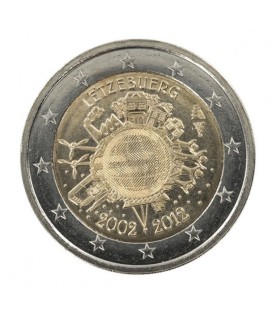 2 Euro "10 ans de l'euro " Luxembourg 2012 -  
Thème: 2 € commémorative 10 Ans de l'Euro Luxembourg 2012.
 
 Tirage : 500 000 ex