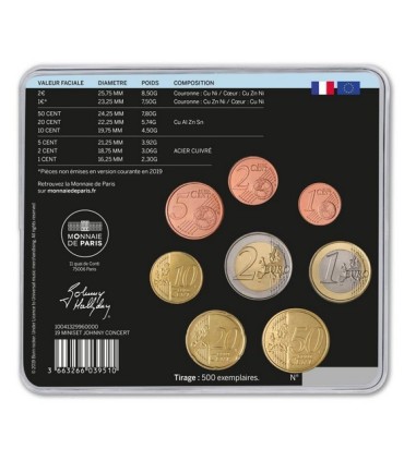 Miniset BU France  Johnny Hallyday
