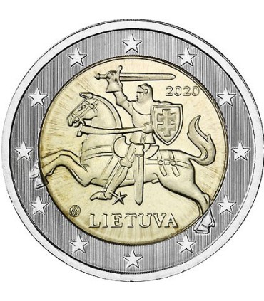 2 Euro Lituanie 2020 Courante
