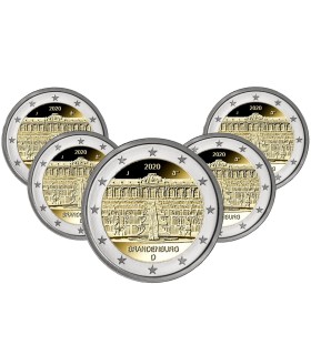 5 x 2 euro Allemagne 2020 - Palais de Sanssouci