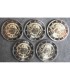 2 Euro "10 ans de l'euro Allemagne" 2012 - Lot de 5 pièces de 2 € commémoratives 10 Ans de l'Euro Allemagne 2012 avec inscriptio