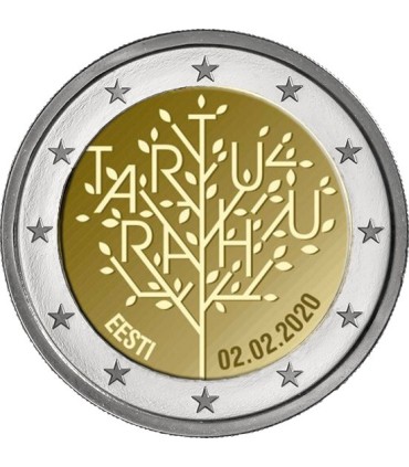 2 Euro Estonie 2020 - 100 ans du Traité de paix de Tartu
