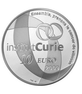 10 Euro Institut Curie 2009 - Auteur: Atelier de Gravure

Poids: 22,20 g  0,78 oz

Diamètre: 37 mm  1,46 inch

Tirage: 10 000

M