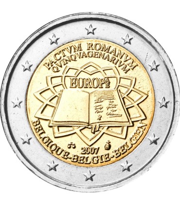 2 Euro Belgique 2007 Traité de Rome -  
Thème: 2 € commémorative au traité de Rome Belgique 2007
 
 Tirage : 6 000 000  exemplai