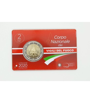2 Euro Italie 2020 BU -  80 ans du corps des sapeurs pompiers