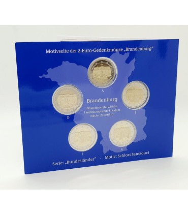 5 x 2 euro BE Allemagne 2020 Palais de Sanssouci
