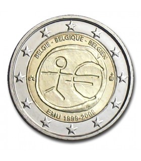 2 Euro EMU Belgique 2009 -  
Thème: 2 € commémorative EMU Belgique 2009
 
 Tirage : 5 000 000 exemplaires
 
Description:
Tous le