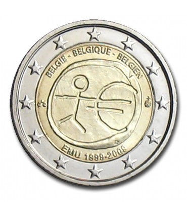 2 Euro EMU Belgique 2009 -  
Thème: 2 € commémorative EMU Belgique 2009
 
 Tirage : 5 000 000 exemplaires
 
Description:
Tous le