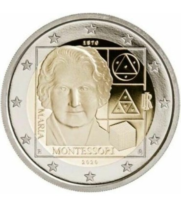 2 Euro Italie 2020 BE - 150 ANS DE LA NAISSANCE DE MARIA MONTESSORI