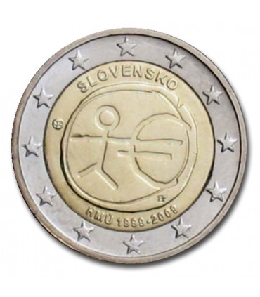 2 Euro EMU Slovaquie 2009 -  
Thème: 2 € commémorative EMU Slovaquie 2009.
 
 Tirage :2 500 000  exemplaires
 
Description: