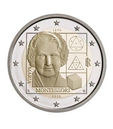 2 Euro Italie 2020 -  150 ans de la naissance de Maria Montessori
