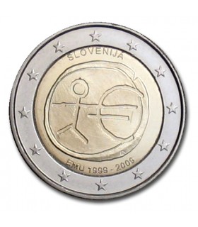 2 Euro EMU Slovénie 2009 -  
 
Thème: 2 € commémorative EMU Slovénie 2009.
 
 Tirage : 1 000 000 exemplaires
 
Description:
Tous