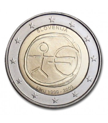 2 Euro EMU Slovénie 2009 -  
 
Thème: 2 € commémorative EMU Slovénie 2009.
 
 Tirage : 1 000 000 exemplaires
 
Description:
Tous