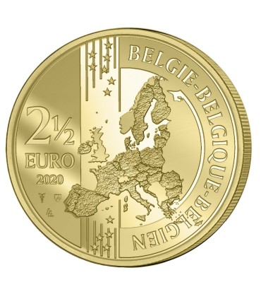 Coincard 2,50 Euro Francaise Belgique 2020 - 75 ans paix et liberté en Europe