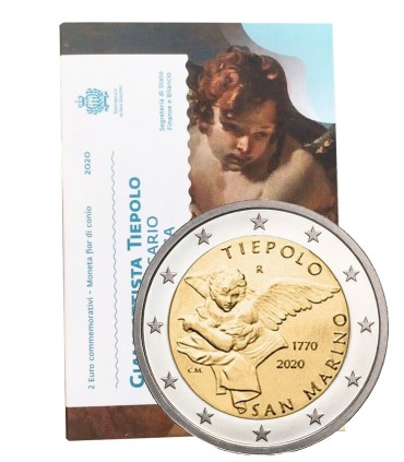 2 Euro Saint Marin 2020 -250 ans de la mort de Jean-Baptiste Tiepolo