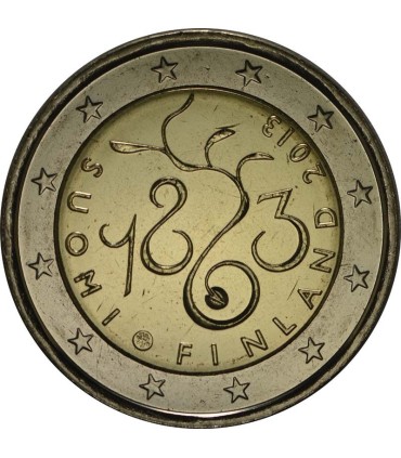 2 Euro Finlande 2013 150 ans du Parlement -  
Thème: Pièce de 2 € commémorative de Finlande 2013 commémorant le 150ème anniversa
