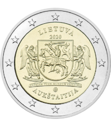 2 Euro Lituanie 2020 - Région de Aukstaitija