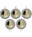 5 x 2 euro Allemagne 2020 - 50 ans de la Génuflexion de Willy Brandt