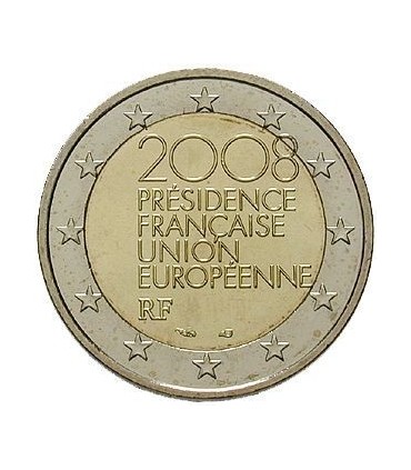 2 Euro France 2008 Presidence de l'UE -  
Thème: 2 € commémorative France 2008 commémorant la Présidence française du conseil de