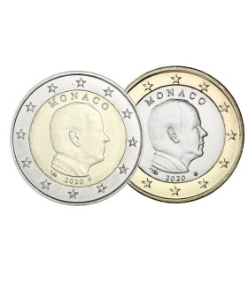 pack 2 euro + 1 Euro Monaco 2020