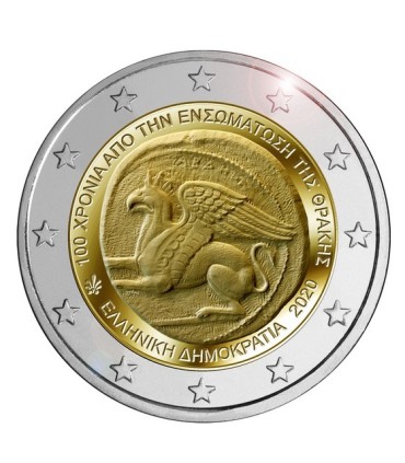 Coincard 2 Euro Grèce 2020 - Union de la Thrace