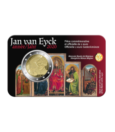 Coincard Francaise 2 Euro Belgique 2020 - Jan van Eyck