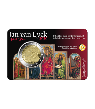 Coincard Flamande 2 Euro Belgique 2020 - Jan van Eyck