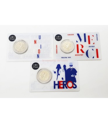 3 x 2 Euro France 2020 - Recherche Médicale -  Les 3 Variantes