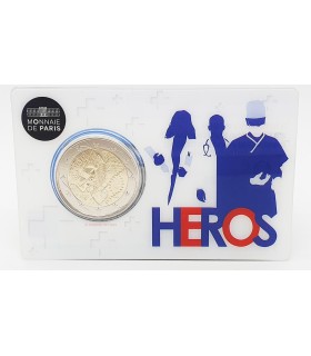 Coincard 2 Euro France 2020 - Recherche Médicale version Heros