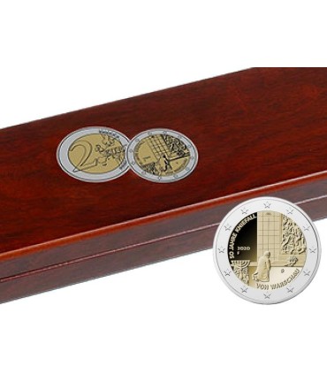 Ecrin numismatique VOLTERRA 5x 2 euros Allemagne 2020 Varsovie