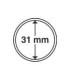 Capsules rondes CAPS PREMIUM Ultra sans bord pour monnaies de 31 mm