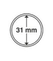 Capsules rondes CAPS PREMIUM Ultra sans bord pour monnaies de 31 mm