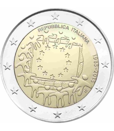 2 Euro Italie 2015-Drapeau - 
	 

	Description:

	Afin de célébrer le 30e anniversaire du drapeau de l’UE, les pays de la zone e