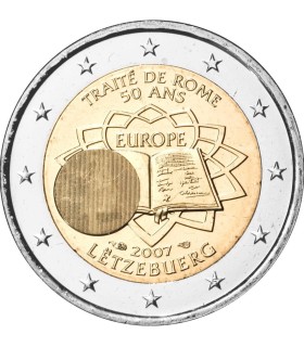 2 Euro Luxembourg 2007 Traité de Rome -  
Thème: 2 € commémorative au traité de Rome Portugal 2007.
 
 Tirage : 1 000 000 exempl