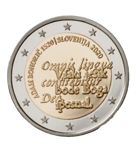 2 Euro Slovénie 2020 - 500e anniversaire de la naissance d’Adam Bohorič