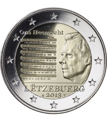 2 Euro Luxembourg 2013 Hymne National -  
Thème:  Pièce de 2 € commémorative de Finlande 2013 commémorant l' Hymne National.
 Ti