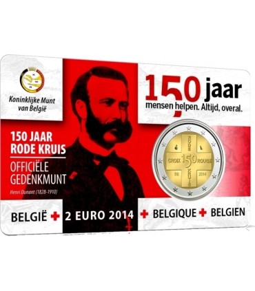 2euro commémorative BELGIQUE coincard 2014