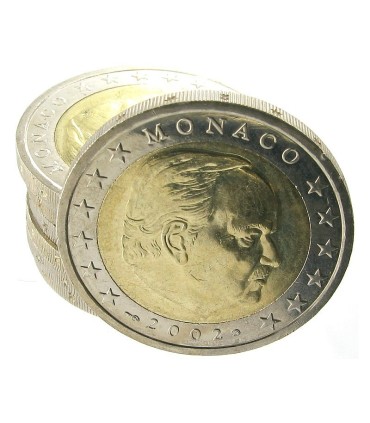 2 Euro MONACO 2002 Reinier -  
Description :
Dans la couronne, les douze étoiles de la Communauté européenne sont disposées par 