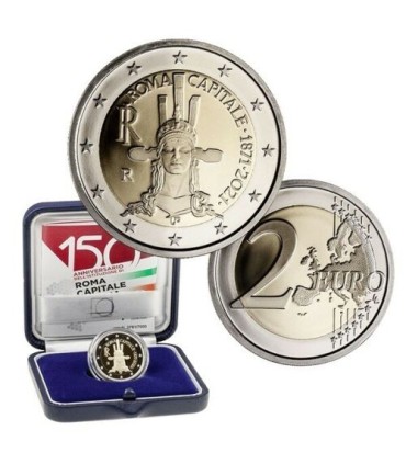 2 Euro BE Italie 2021-150 ans de la proclamation de Rome comme capitale italienne
